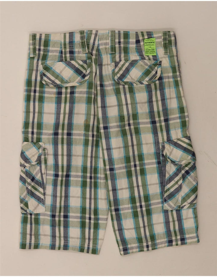 Pantaloncini cargo da uomo ZONE IT 46 Small W32 in cotone a quadri multicolore