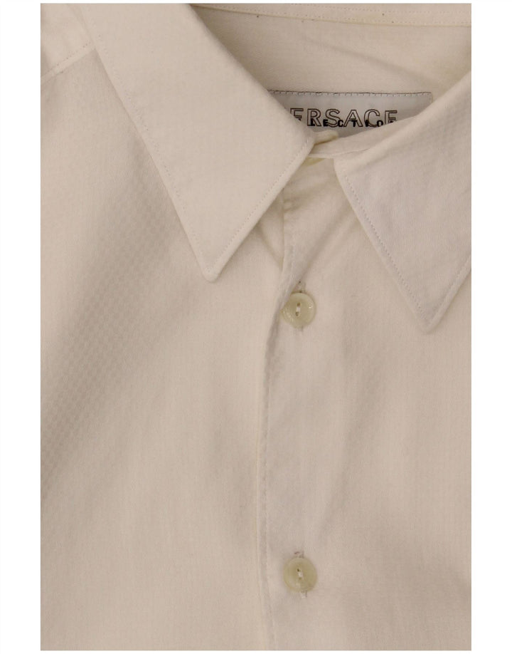 Camicia da uomo Versace taglia 41 16 grande cotone bianco