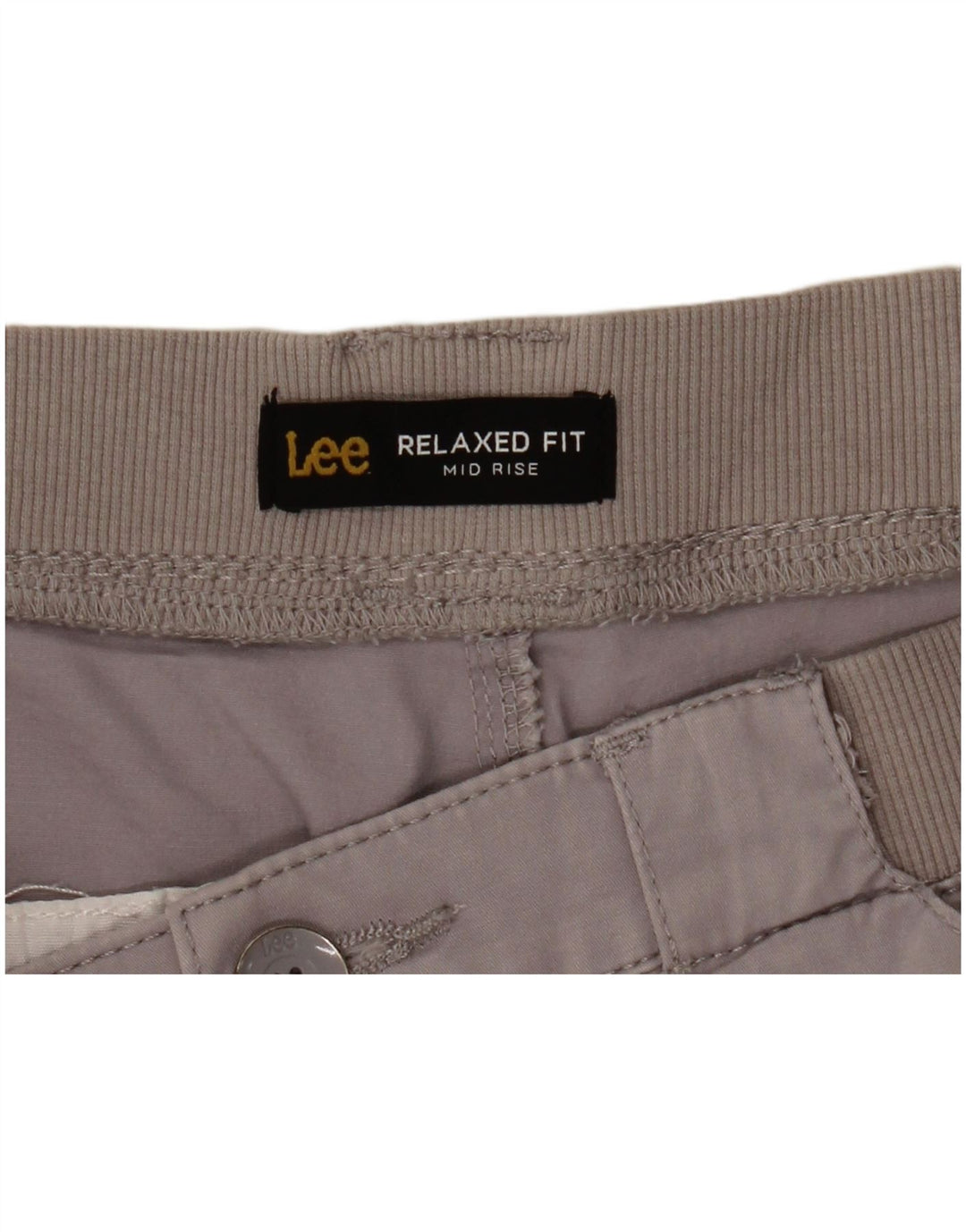 Pantaloncini casual Lee da donna a vita media e vestibilità comoda W34 Large Grigi