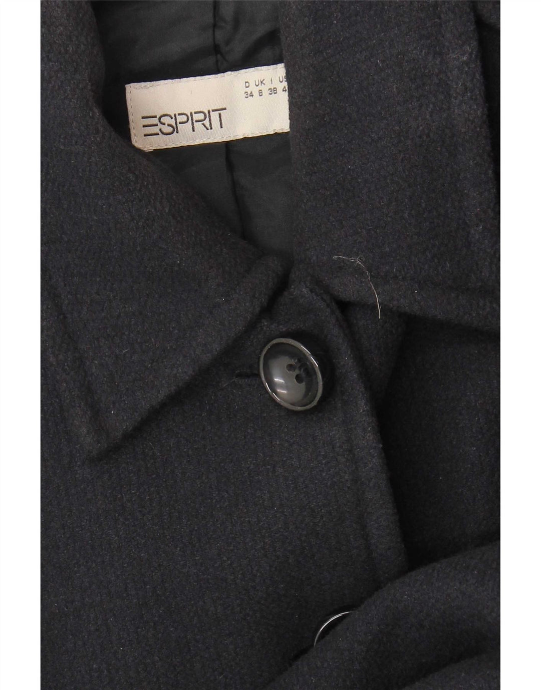 Cappotto da donna Esprit UK 8 piccolo cotone blu navy