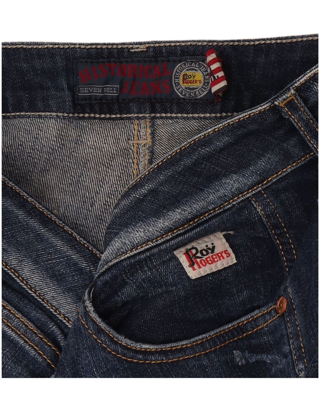 Jeans dritti da donna Roy Rogers W32 L34 Blu navy