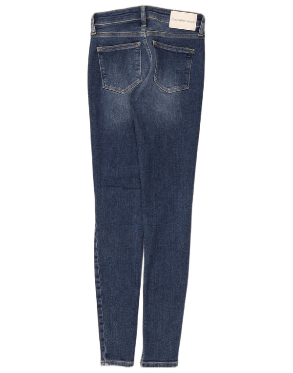 Jeans skinny da donna Calvin Klein W25 L30 cotone blu navy