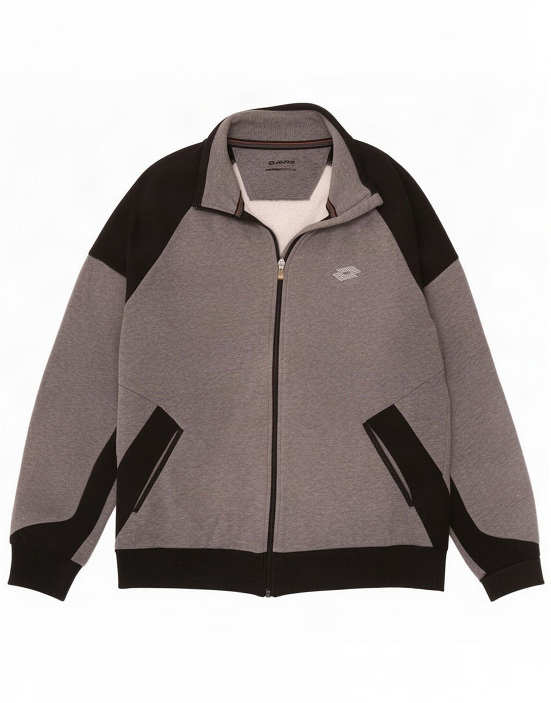 Giacca da tuta da uomo Lotto grigio medio Colourblock