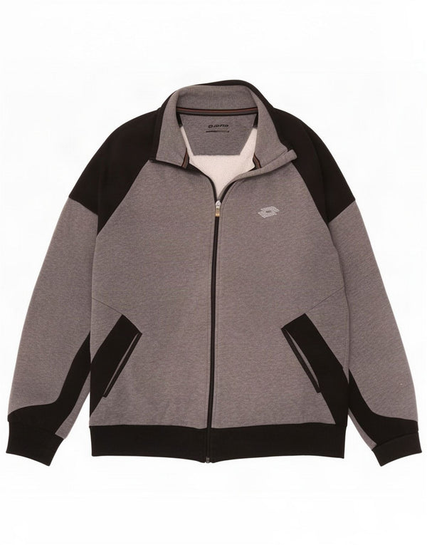 Giacca da tuta da uomo Lotto grigio medio Colourblock