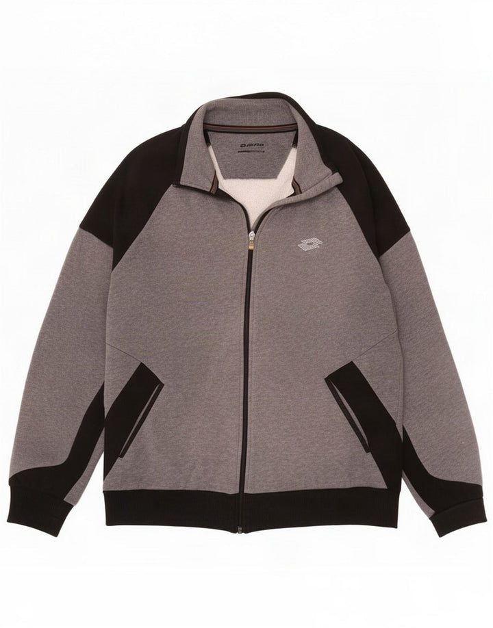 Giacca da tuta da uomo Lotto grigio medio Colourblock