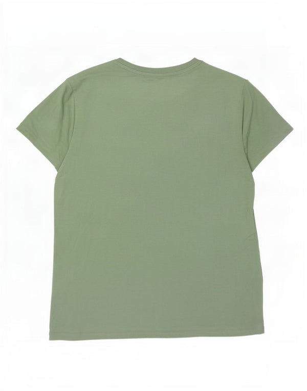 T-shirt grafica da donna Levi's Top UK 14 cotone verde medio