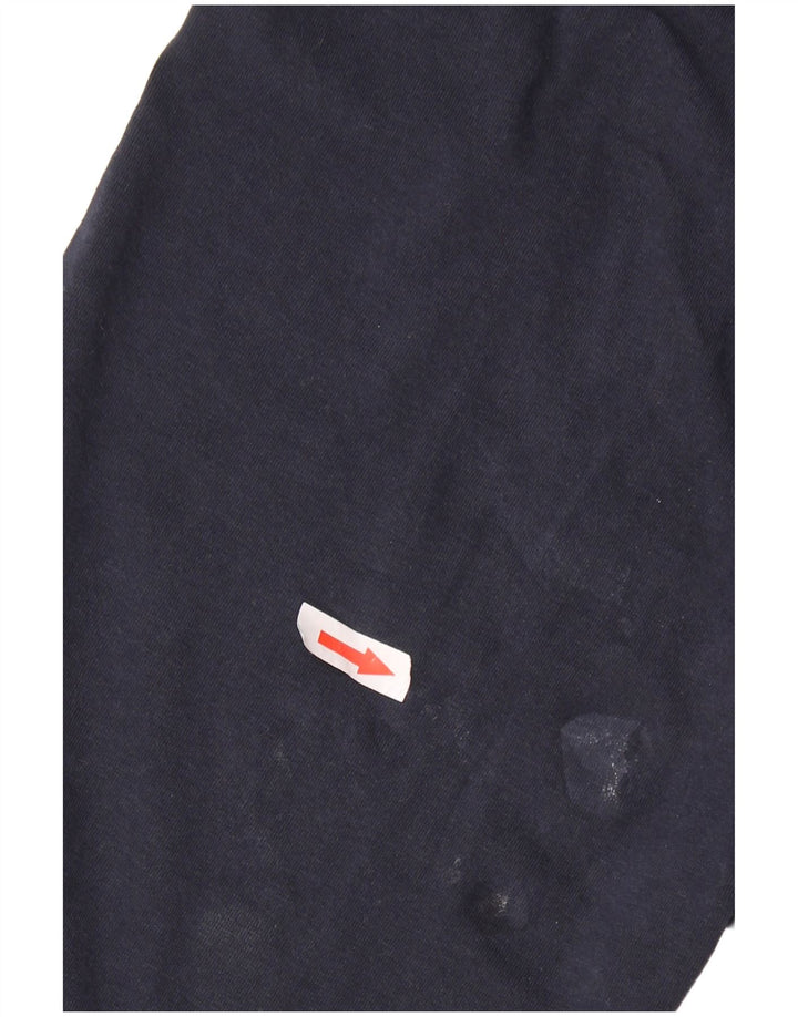 Leggings grafici da donna ADIDAS UK 4/6 XS cotone blu navy