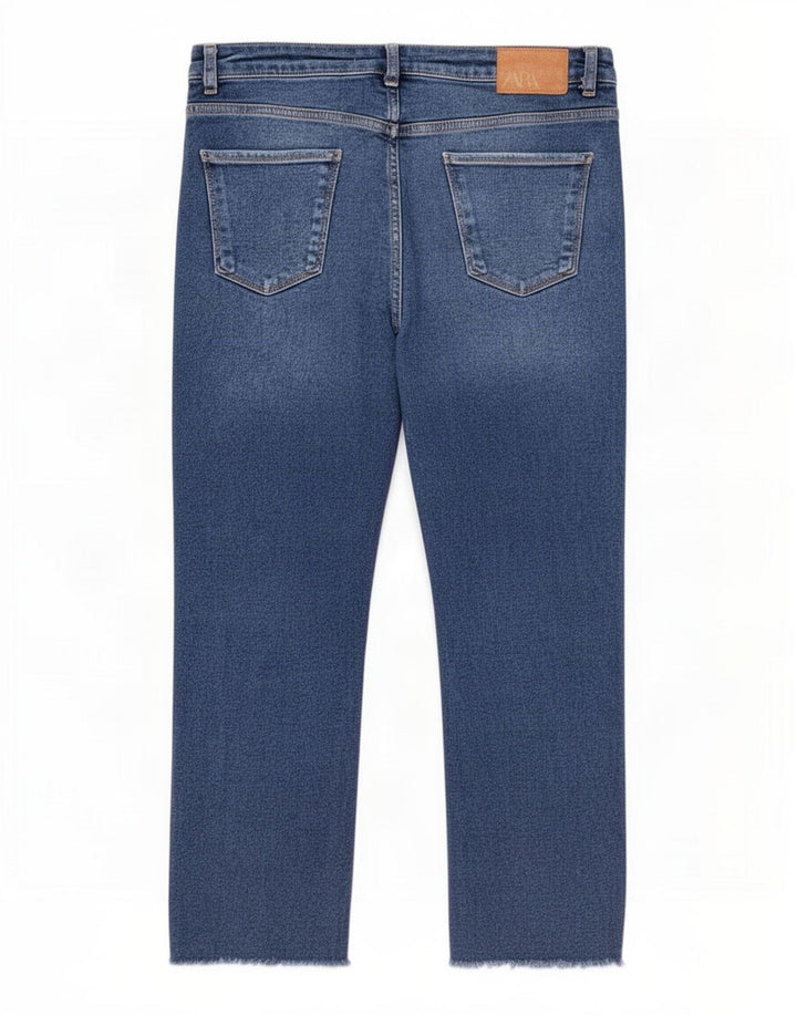 Jeans dritti da donna Zara EU 40 medi W30 L26 Blu