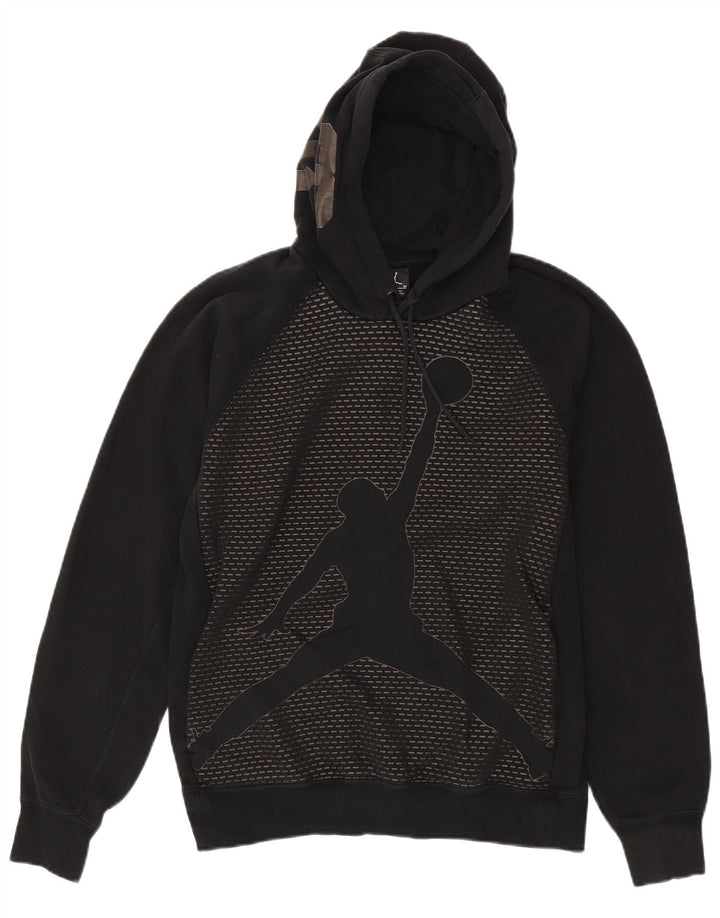 Felpa con cappuccio grafica da uomo Jordan, cotone nero medio