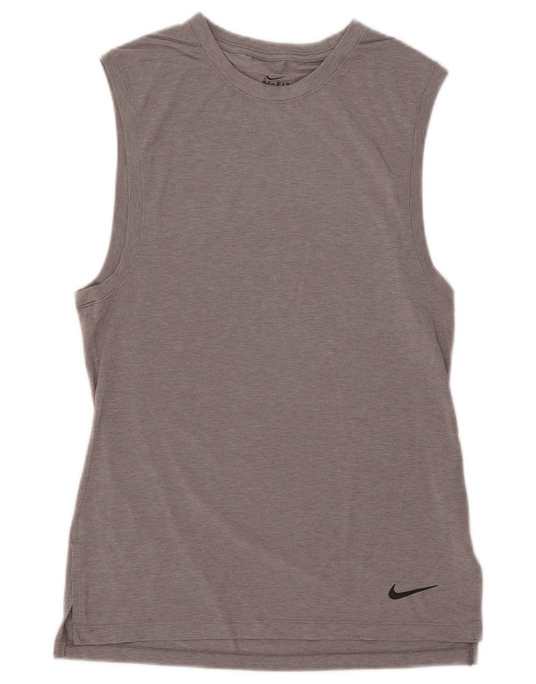 Canotta Nike Dri Fit da donna UK 10 piccola in poliestere grigio