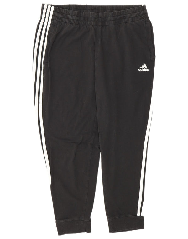 Pantaloni da tuta da donna Adidas Joggers UK 16/18 Large Nero Cotone