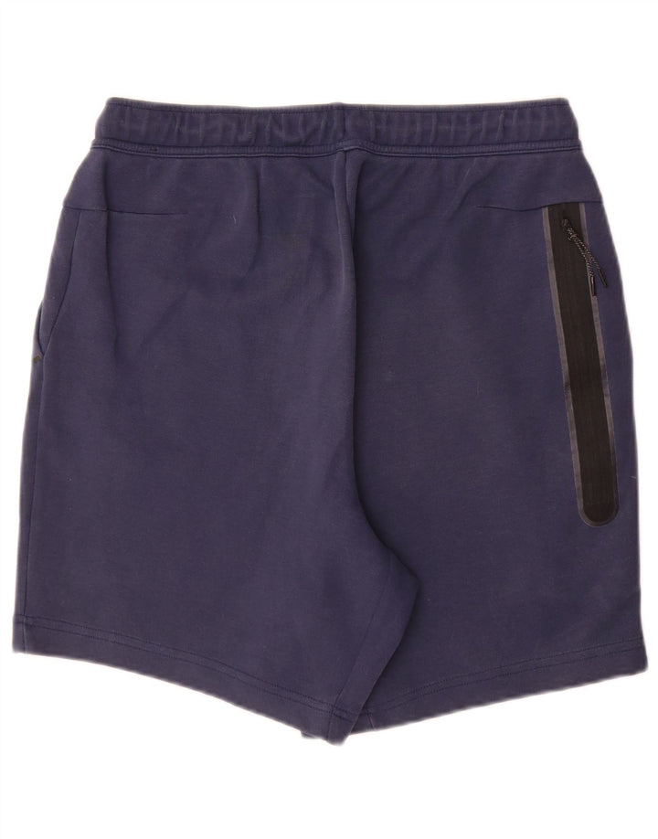 Pantaloncini sportivi Nike da uomo, cotone medio blu navy
