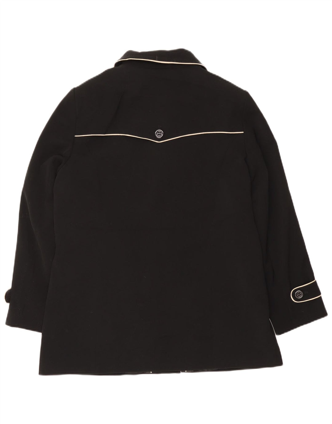 Trench corto da donna Marks & Spencer UK 16 grande poliestere nero