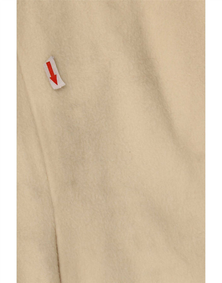 Soprabito vintage da donna IT 42 medio in lana vergine bianca
