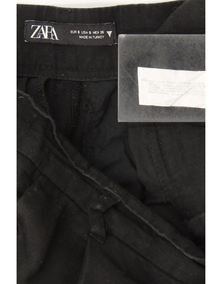 Pantaloni chino con pegged da donna Marks & Spencer piccoli W26 L34 Lyocell nero