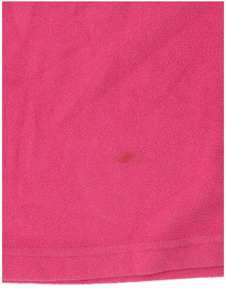 Maglione in pile da donna con collo e zip Invicta UK 14 poliestere rosa medio