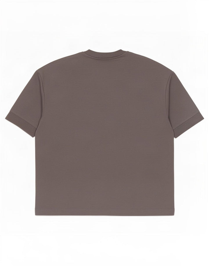 T-shirt Zara da uomo Top Large in cotone grigio