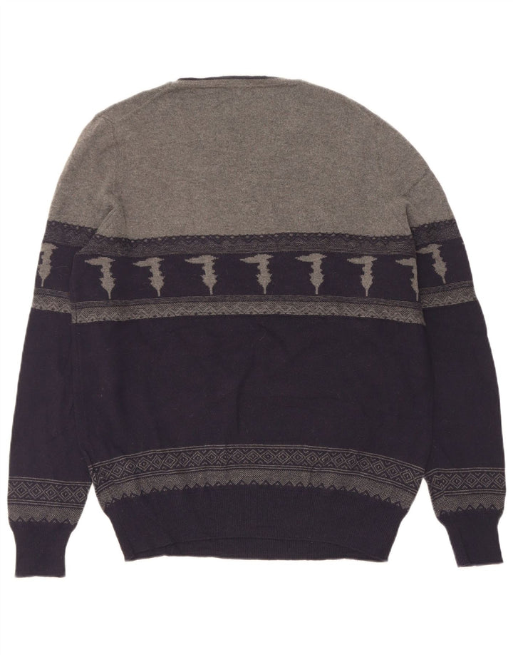 Maglione Trussardi Uomo con Scollo a Barca, Colore Blu Navy Medio
