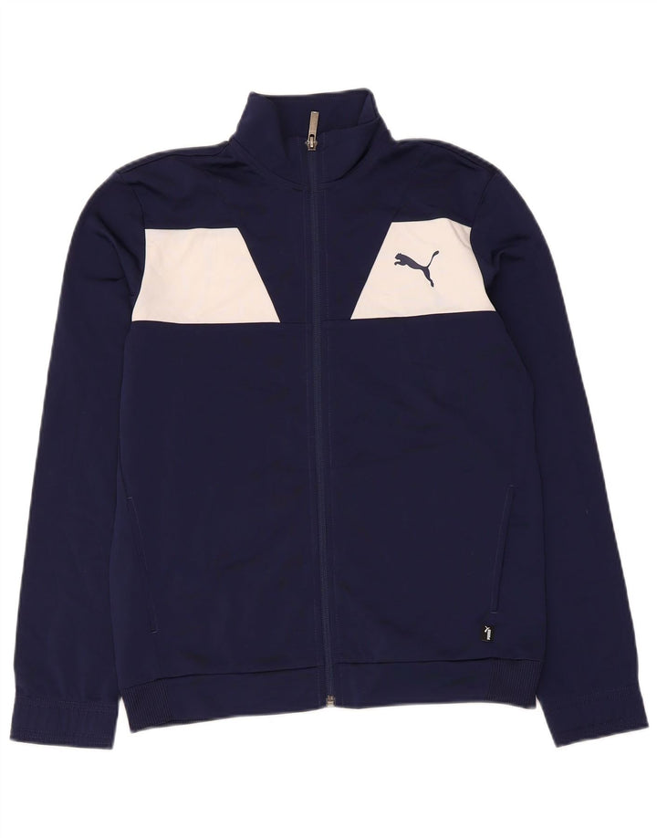 Giacca da tuta da ragazzo Puma 13-14 anni Blu navy Colourblock