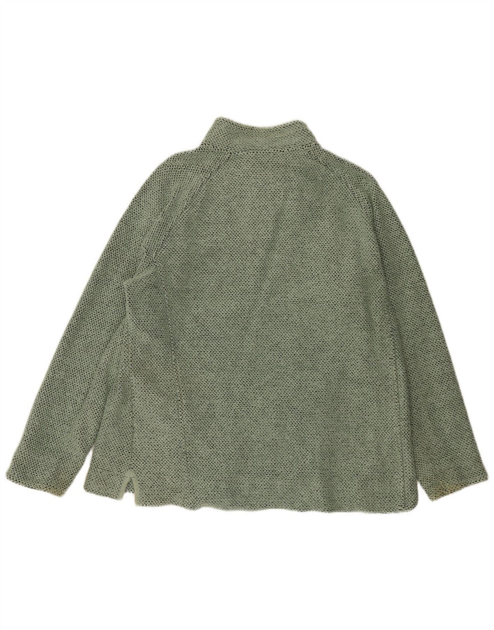 WEIRD FISH Giacca da tuta da donna UK 20 2XL Cotone verde