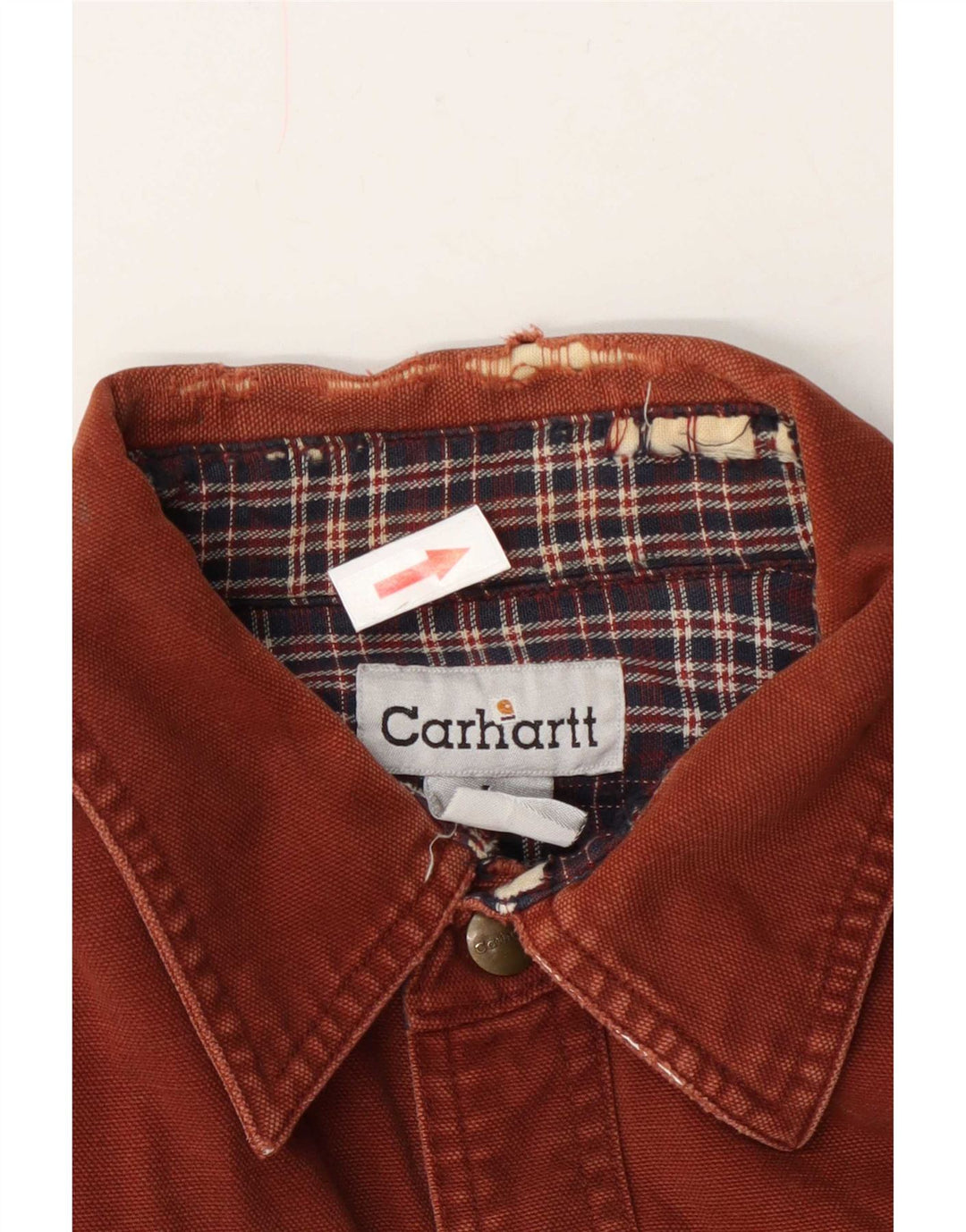 Camicia da boscaiolo da uomo Carhartt grande in cotone marrone