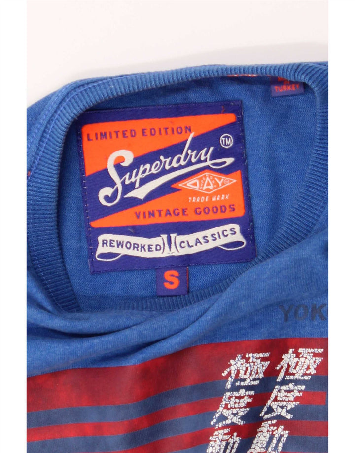 T-shirt grafica da uomo Superdry Top piccola blu