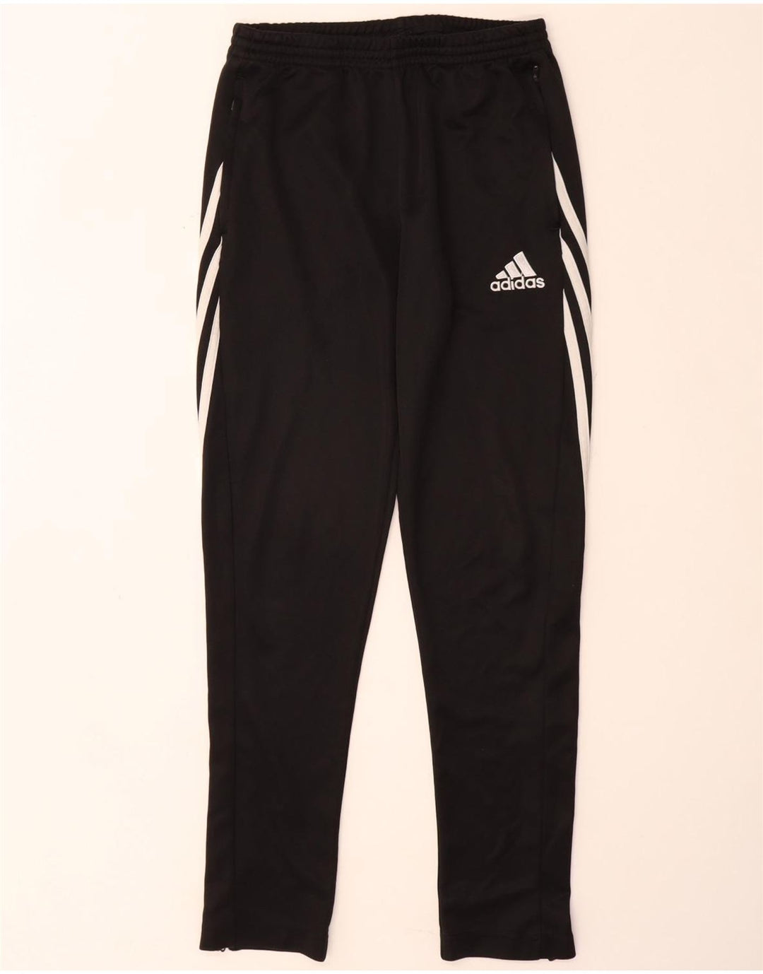 Pantaloni da tuta ADIDAS Climalite da bambino 13-14 anni XL poliestere nero