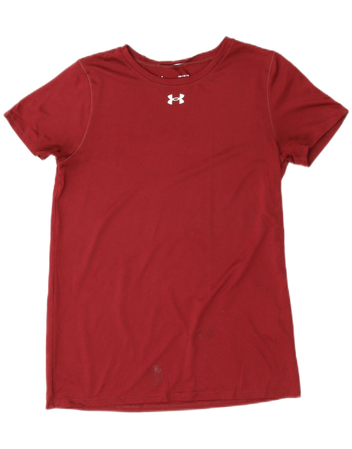 Maglietta da donna Under Armour Top UK 12 Medium Red Poliestere Sport