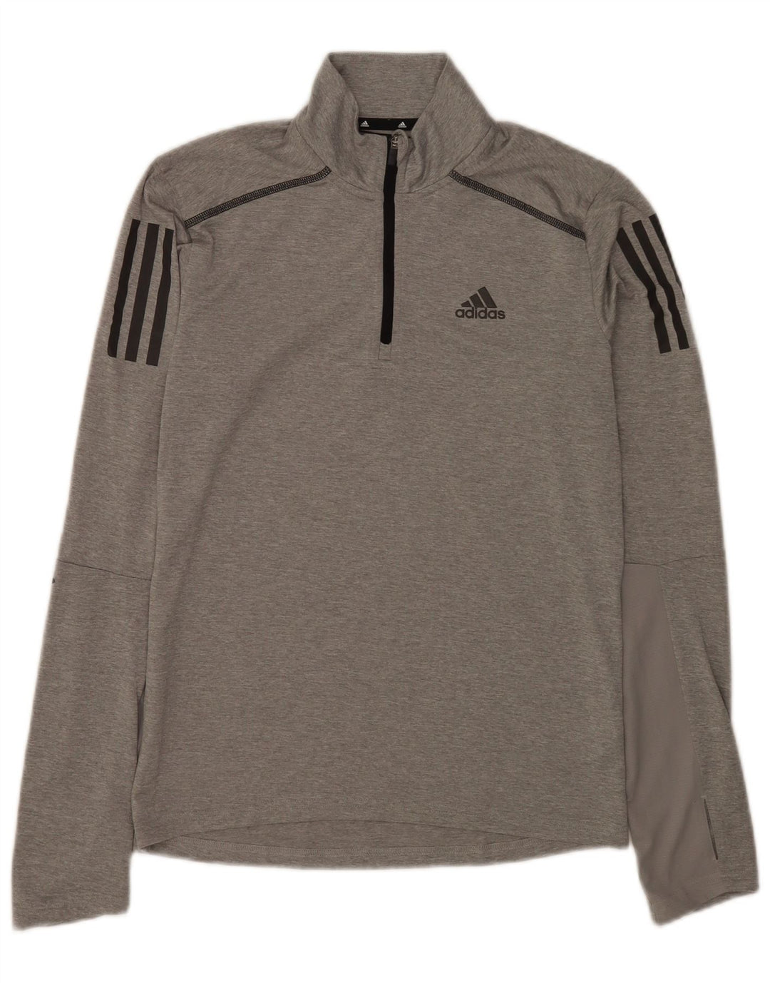 Adidas Uomo Aeroready Zip Collo Pullover Tuta Top XS Poliestere Grigio
