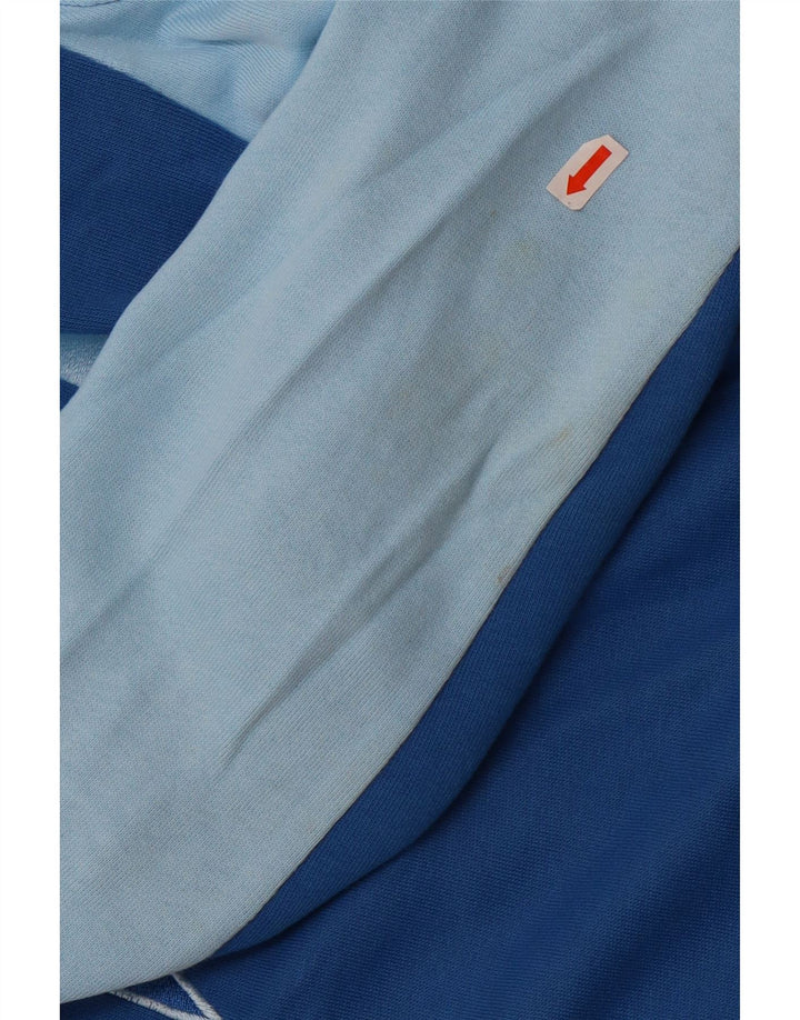Giacca da ginnastica Reebok da uomo con grafica, giacca grande in cotone color block blu