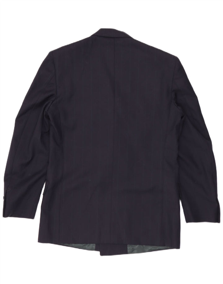 Giacca Blazer Uomo Renato Fagnucei IT 46 Small Blu Navy Gessato
