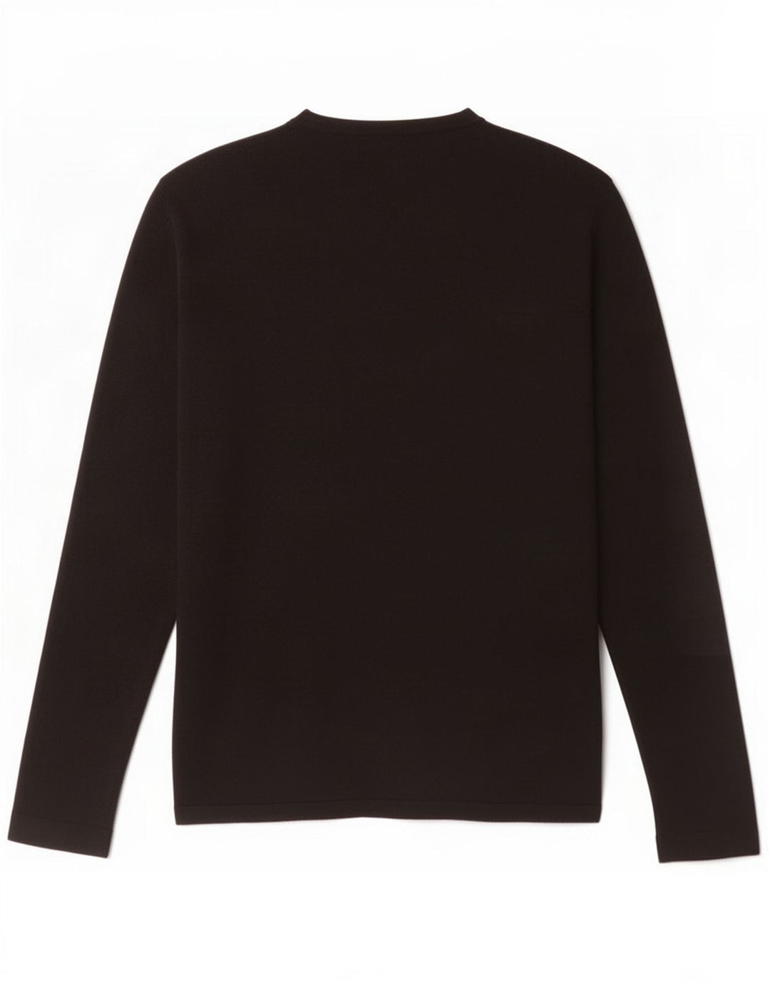 Top Zara da uomo a maniche lunghe in viscosa nera media