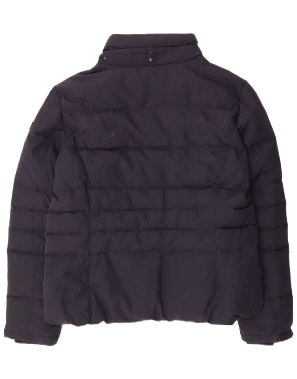 Woolrich Womens Padded Jacket UK 20 2XL Navy Blue Cotton