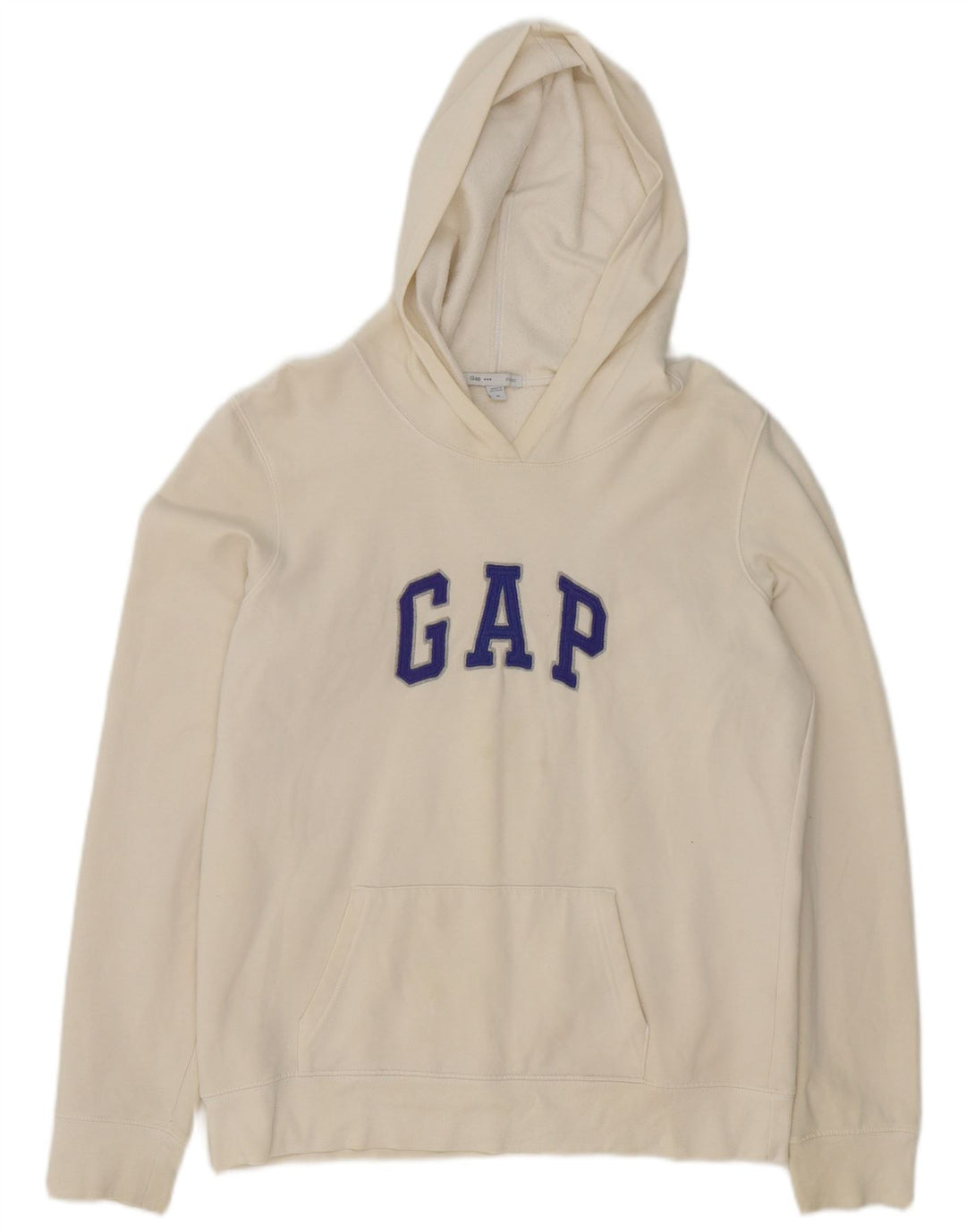 Felpa con cappuccio grafica da uomo Gap, cotone bianco medio