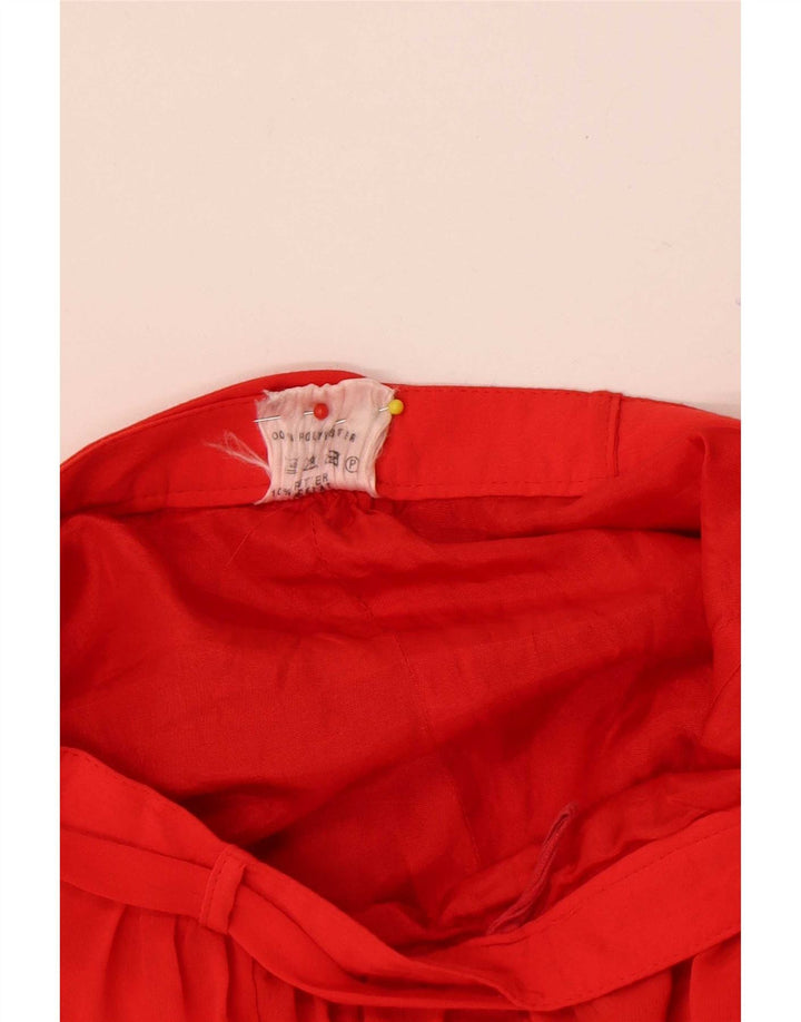 Gonna a strati da donna Jean Claude EU 36 piccola W26 poliestere rosso