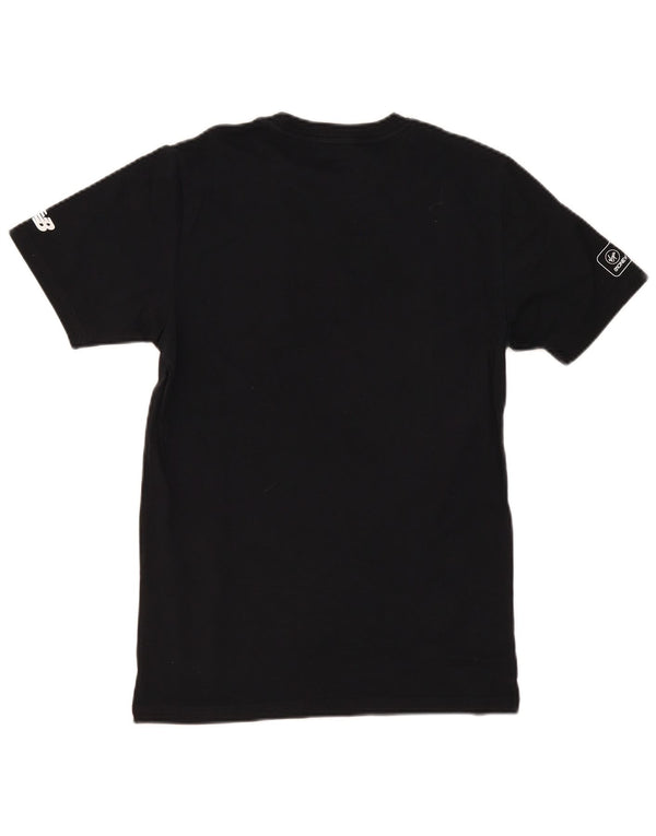 T-shirt grafica da uomo New Balance London Top piccola in cotone nero