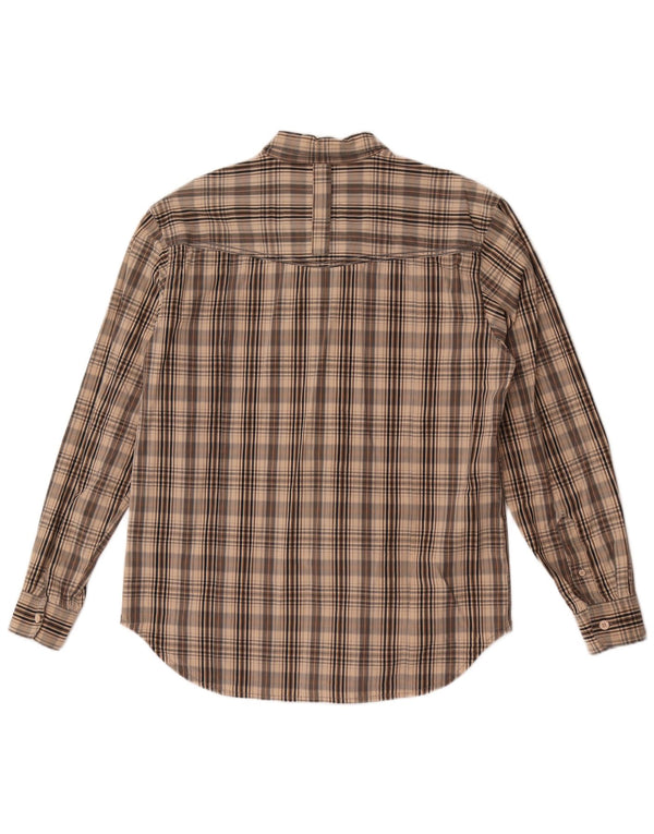 Camicia Wrangler Greensboro da uomo XL in cotone a quadri marrone