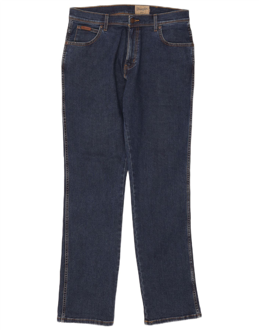 Jeans dritti elasticizzati Texas da uomo Wrangler W35 L34 cotone blu