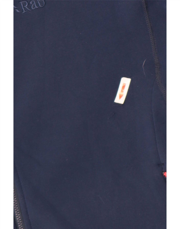 Maglione con cappuccio e zip da donna Rab UK 16 Grande poliestere blu navy