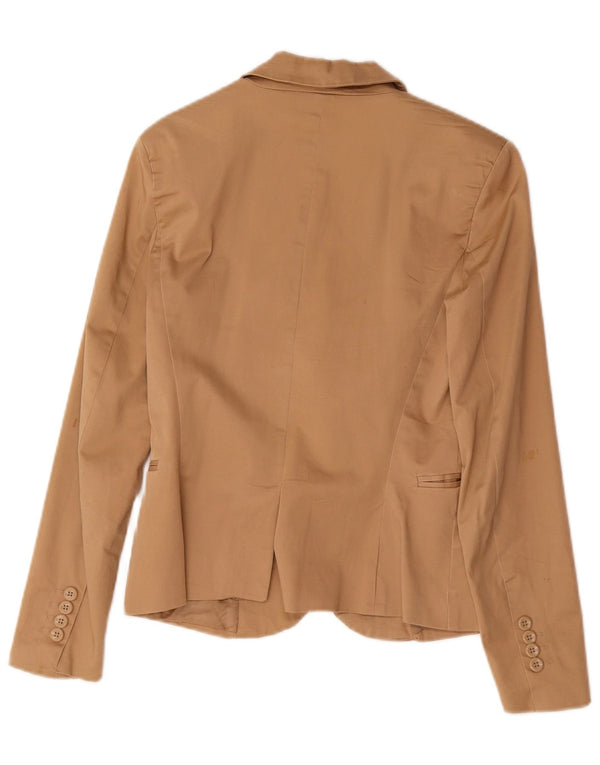 Giacca blazer a 1 bottone da donna Zara EU 38 piccola in cotone marrone