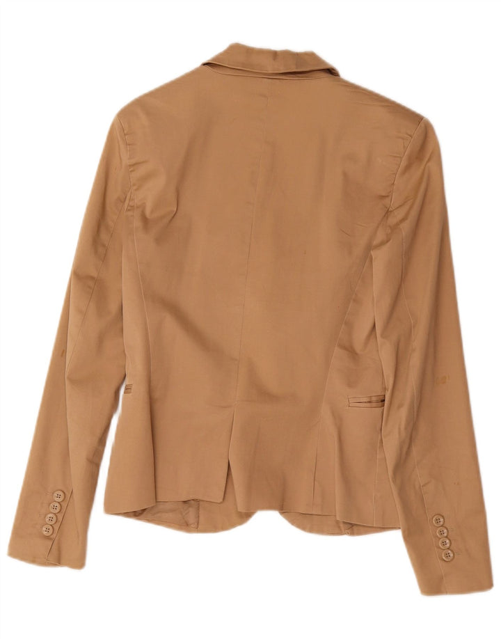 Giacca blazer a 1 bottone da donna Zara EU 38 piccola in cotone marrone