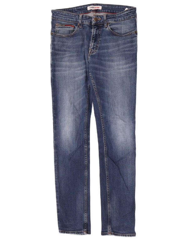 Jeans slim da uomo Tommy Hilfiger W31 L32 cotone blu