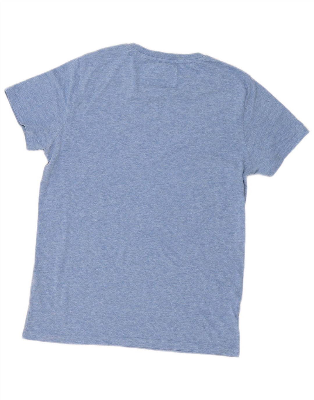 T-shirt da uomo Superdry Top grande in cotone chiazzato blu