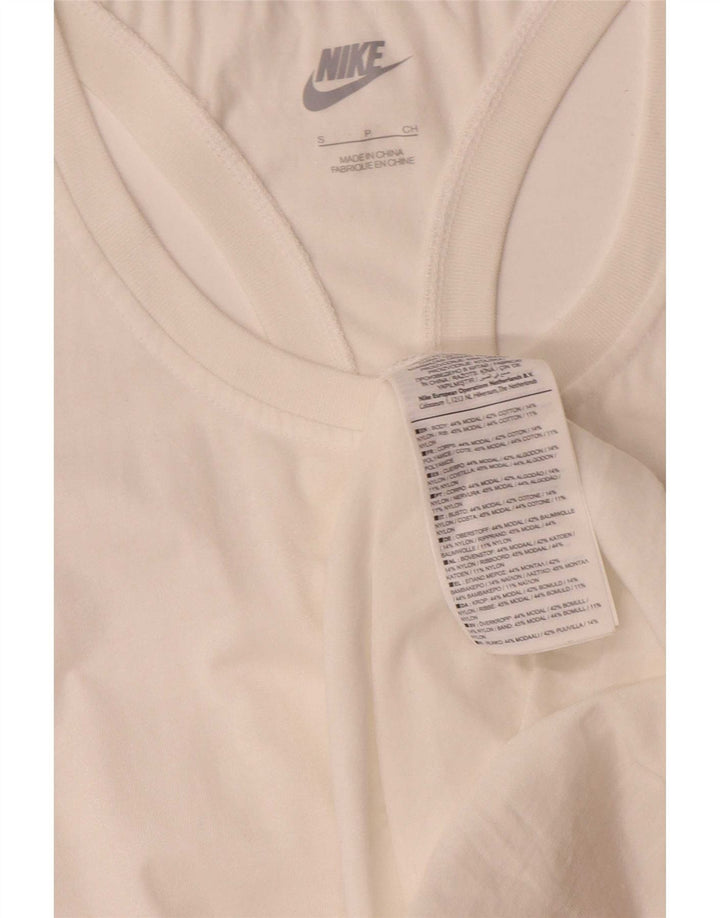 Canotta grafica da donna Nike Top UK 10 piccola bianca modale