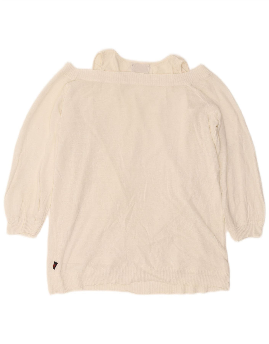 Maglione maglione con scollo a barca da donna Kappa UK 18 XL bianco