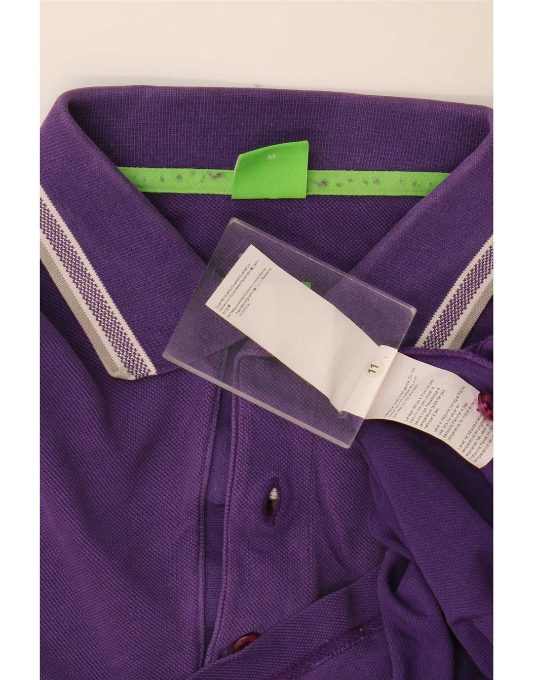 Polo da uomo Hugo Boss in cotone viola medio