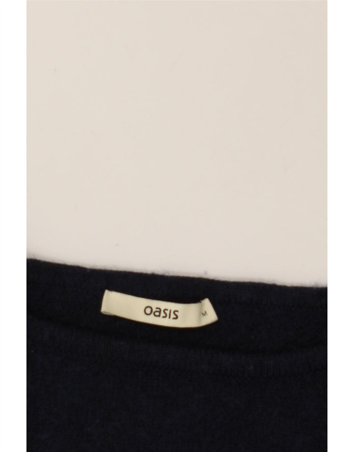 OASIS Womens Jumper Dress UK 12 Medium Navy Blue Wool Vintage Oasis and Second-Hand Oasis from Messina Hembry 