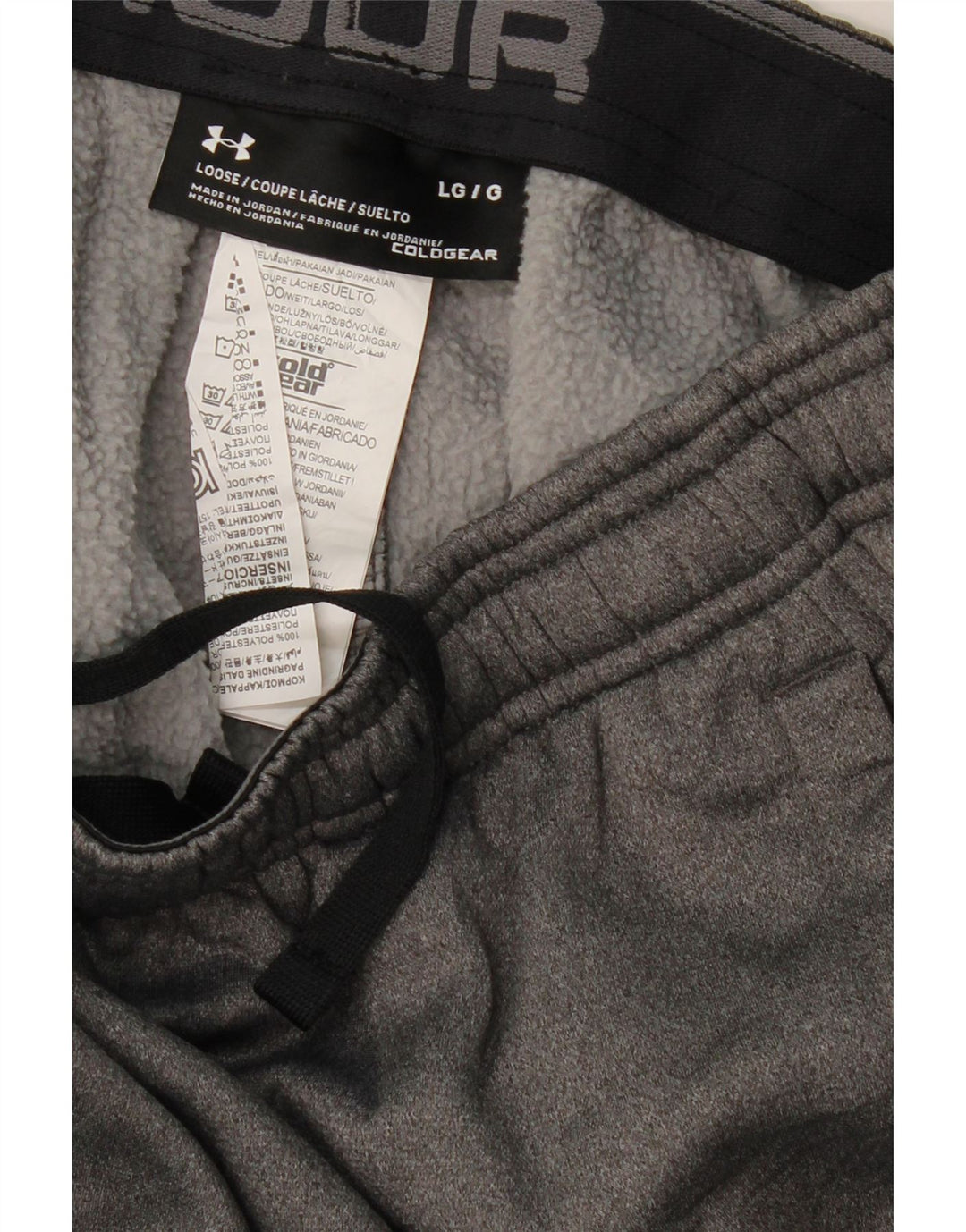 Pantaloni da tuta larghi da uomo UNDER ARMOUR Cold Gear, grandi grigi