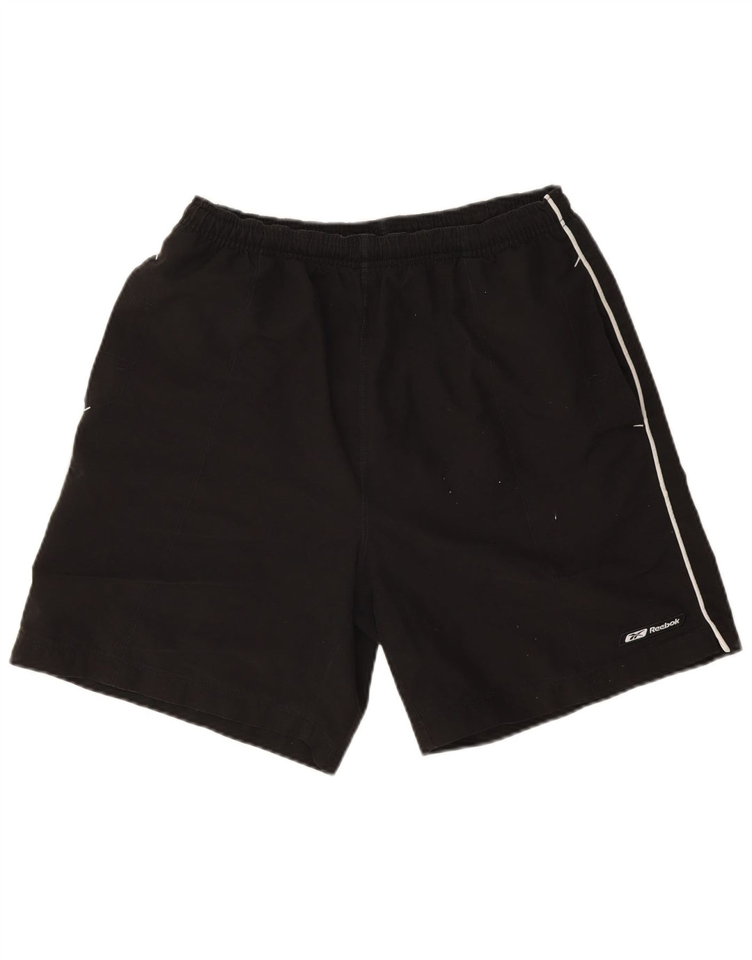 Pantaloncini da bagno Reebok da uomo medio nero in poliestere