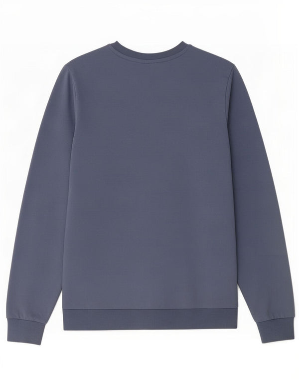 Felpa grafica da uomo Kappa Maglione grande in cotone blu